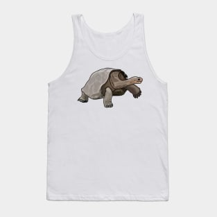 Galapagos tortoise cartoon illustration Tank Top